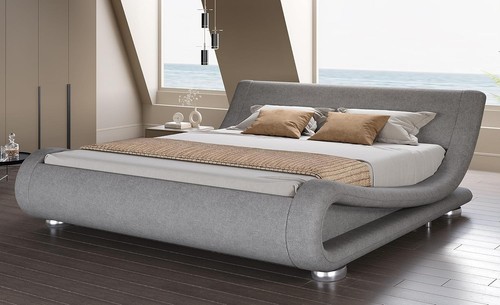 Queen upholstered bed - upholstered,